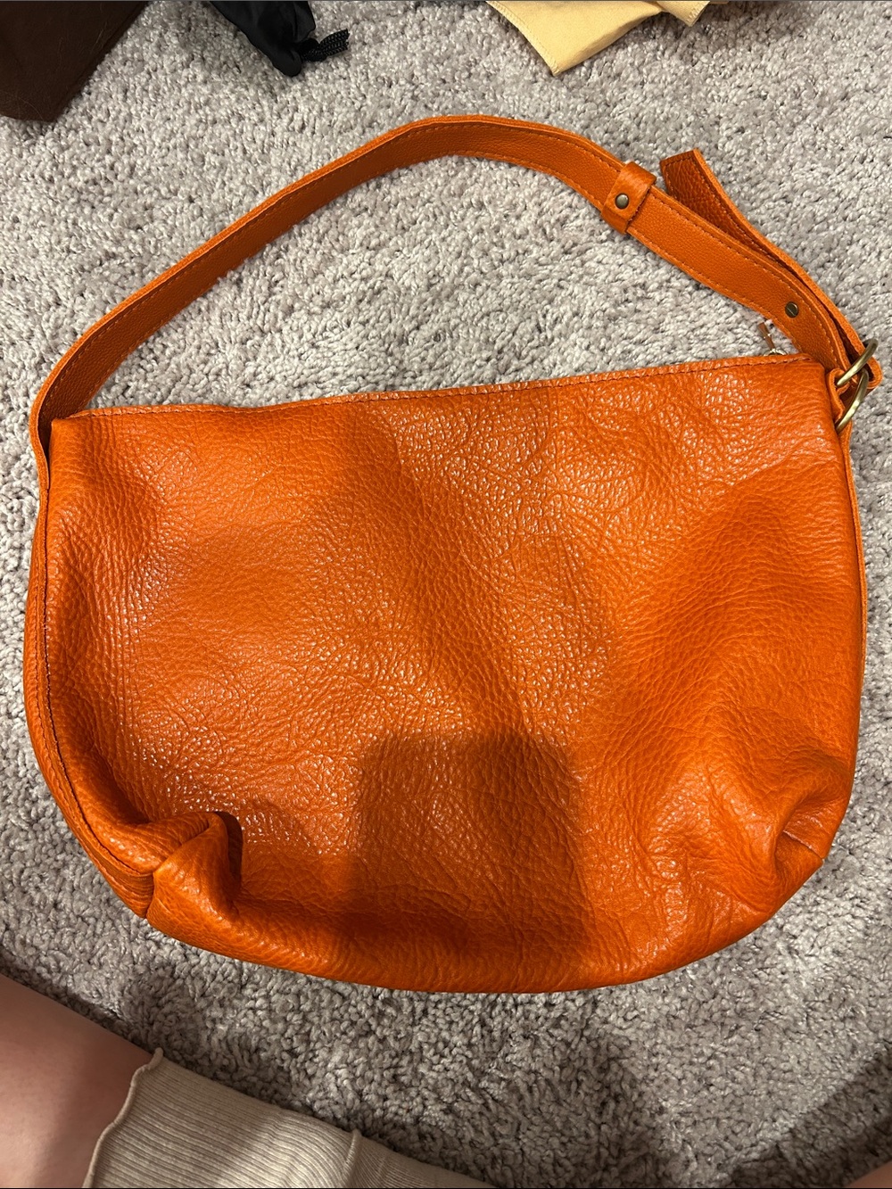Portland Leather Orange hobo bag